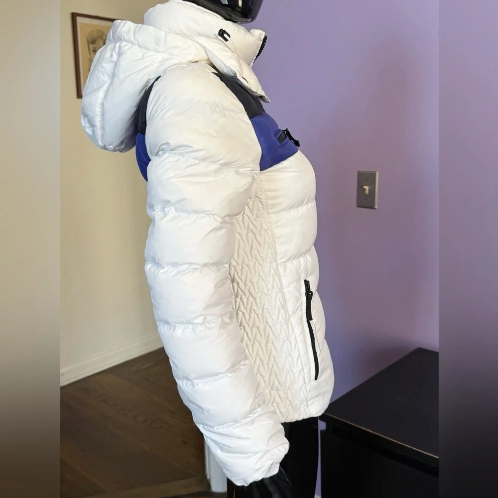 Women's Bogner Fire&Ice White and Blue Puffer Down ski Jacket xs - Picture 8 of 16